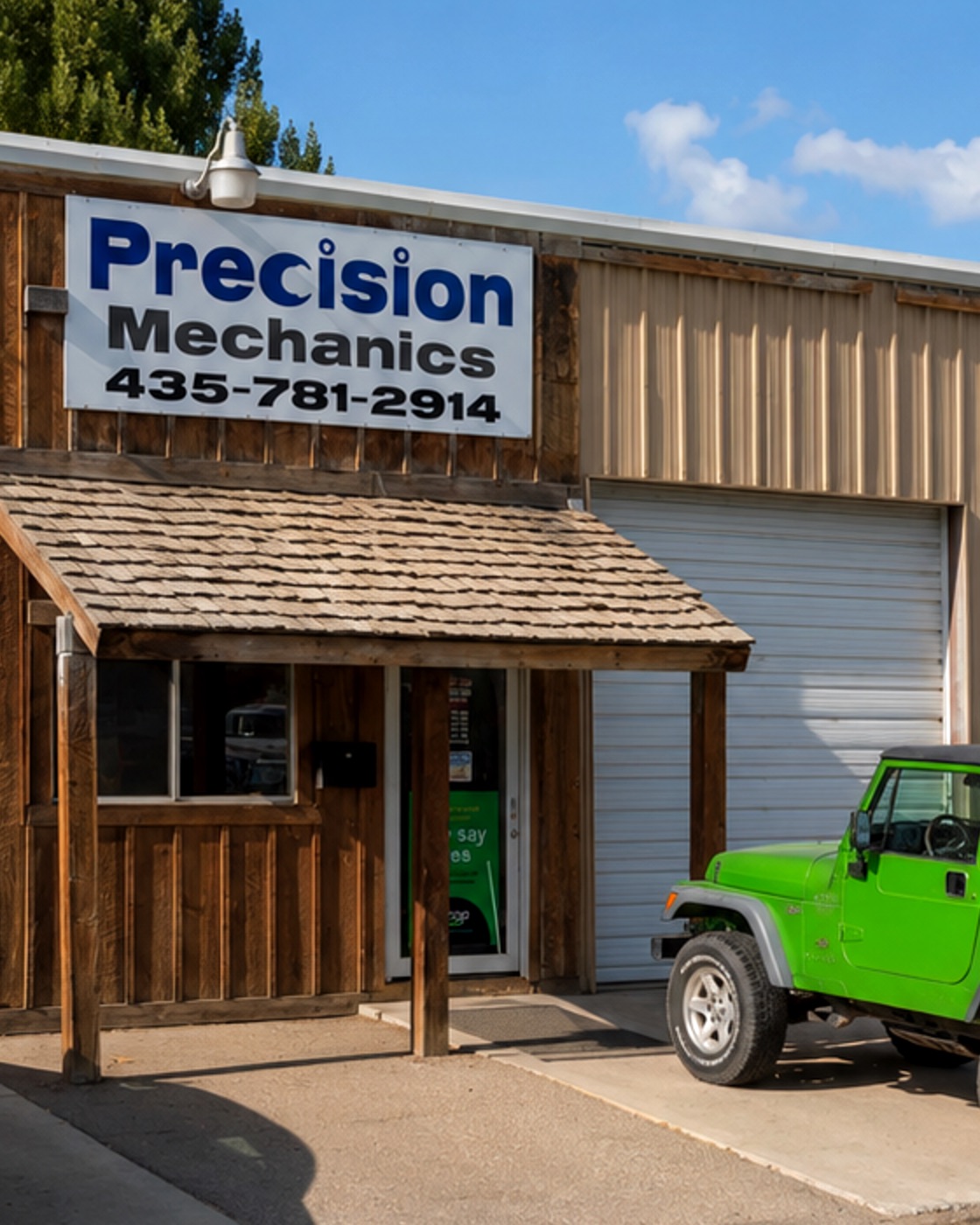 Precision Mechanics storefront in Vernal, Utah